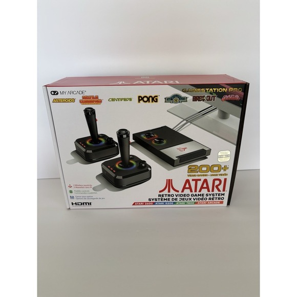 My Arcade Atari GameStation Pro Plug N Play Video Game Console 200+ Games - New